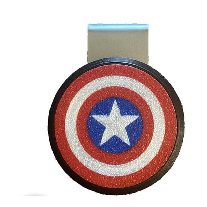 American Shield printed on a magnetic chalk holder base